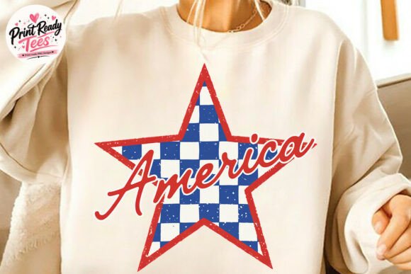 America Star Patch PNG: Bold 4th of July Designs