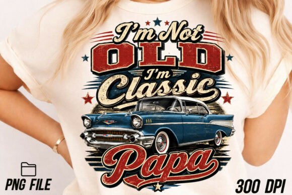 Celebrate Dad with the Classic Papa Car Father's Day PNG