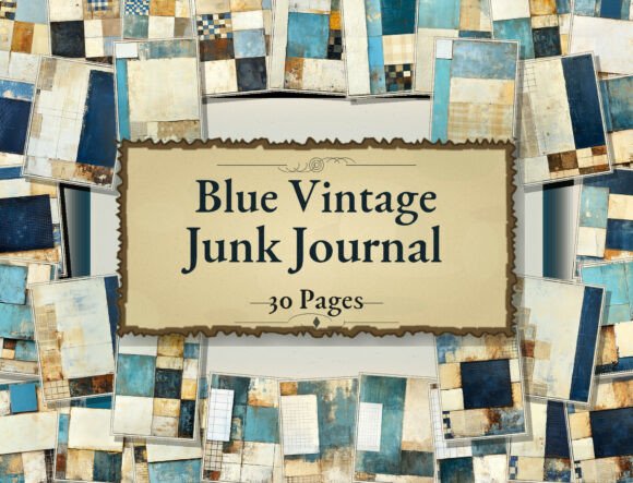 Evaluating the Blue Abstract Collage Junk Journal Paper Collection for Professional Craft Projects