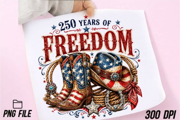 Evaluating the Freedom 250 Years of Western Cowgirl PNG for Professional and Personal Design Projects