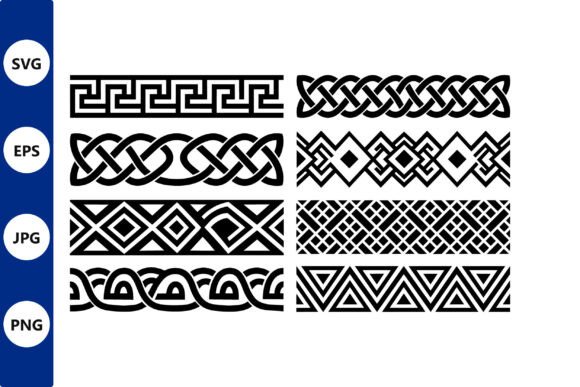Tribal Border Patterns Collection for Bold Designs