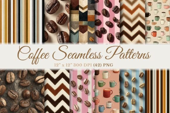 Unlock Professional Quality with the Coffee Seamless Patterns Bundle