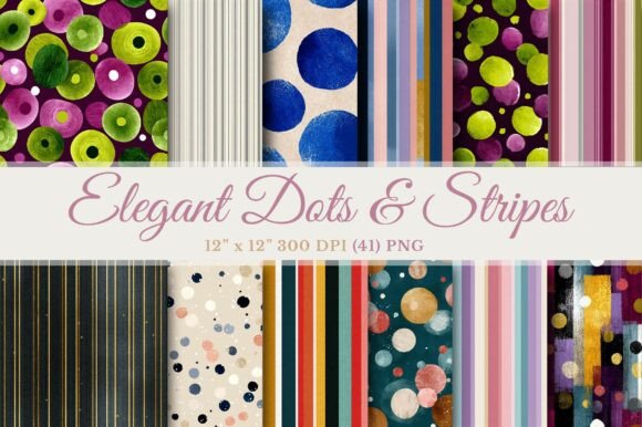 Unlocking Creative Potential with Elegant Dots Stripes Seamless Patterns