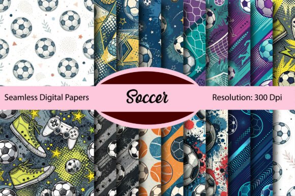 Unlocking Creative Potential with High-Resolution Soccer Seamless Digital Paper