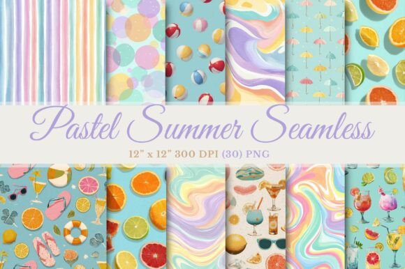 Unlocking the Potential of Pastel Summer Seamless Patterns for Professional Design