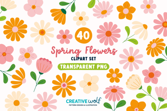 Unlocking the Potential of the Whimsical Spring Flowers Clipart Set for Professional Designs